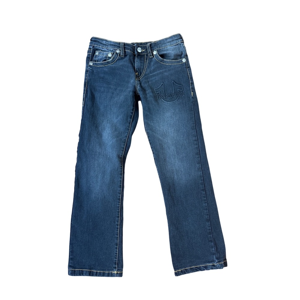 True Religion Geno Jeans Boys Black Relaxed Slim SIZE 10